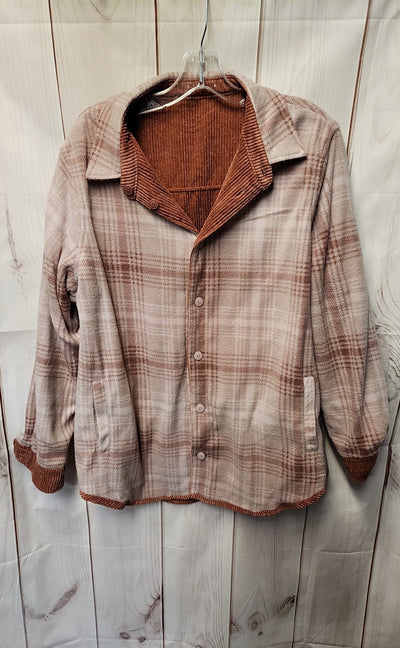 Love Tree Women's Size L Pink Corduroy Reversible Jacket
