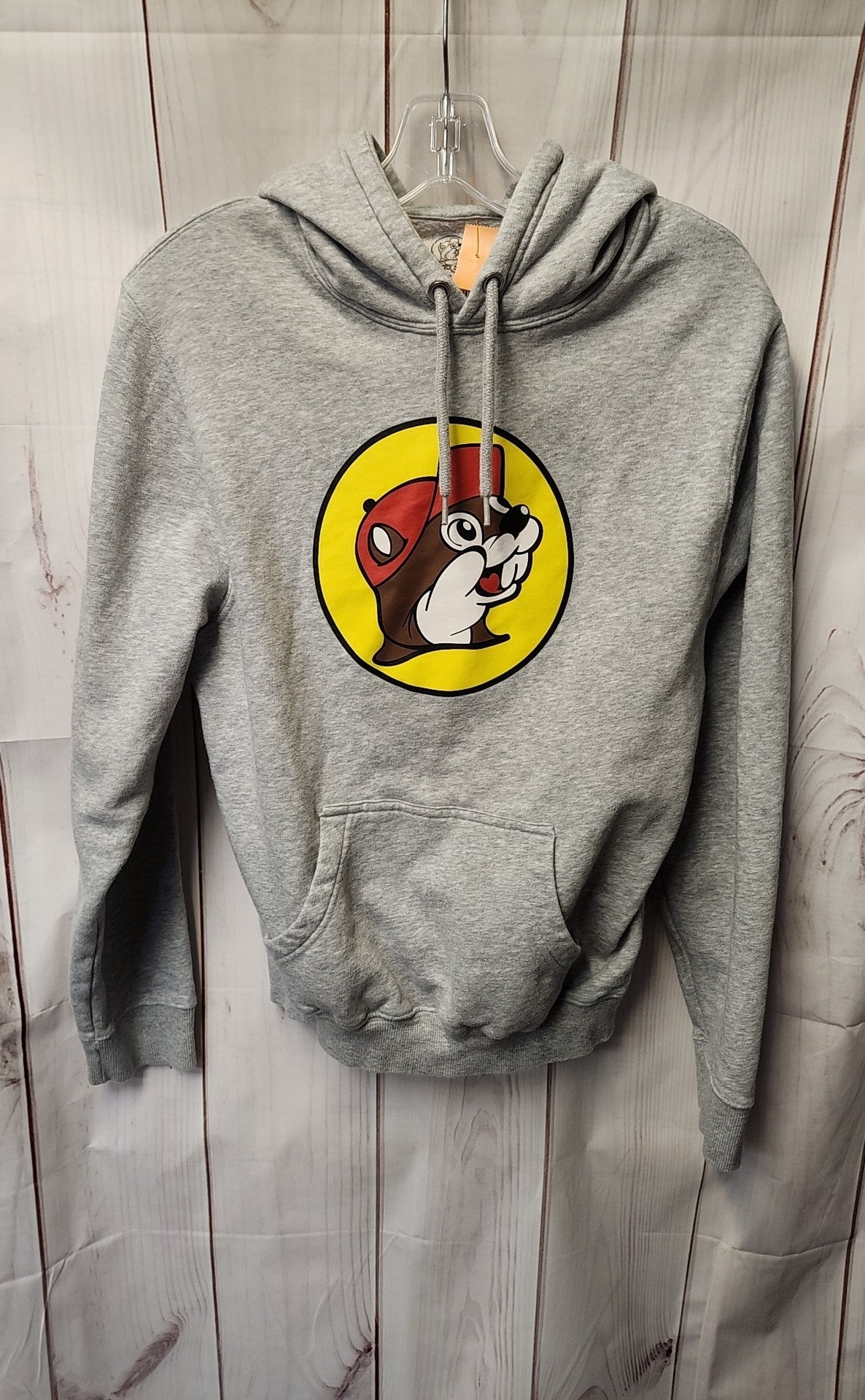 Buc-ees Women's Size S Gray Hoodie