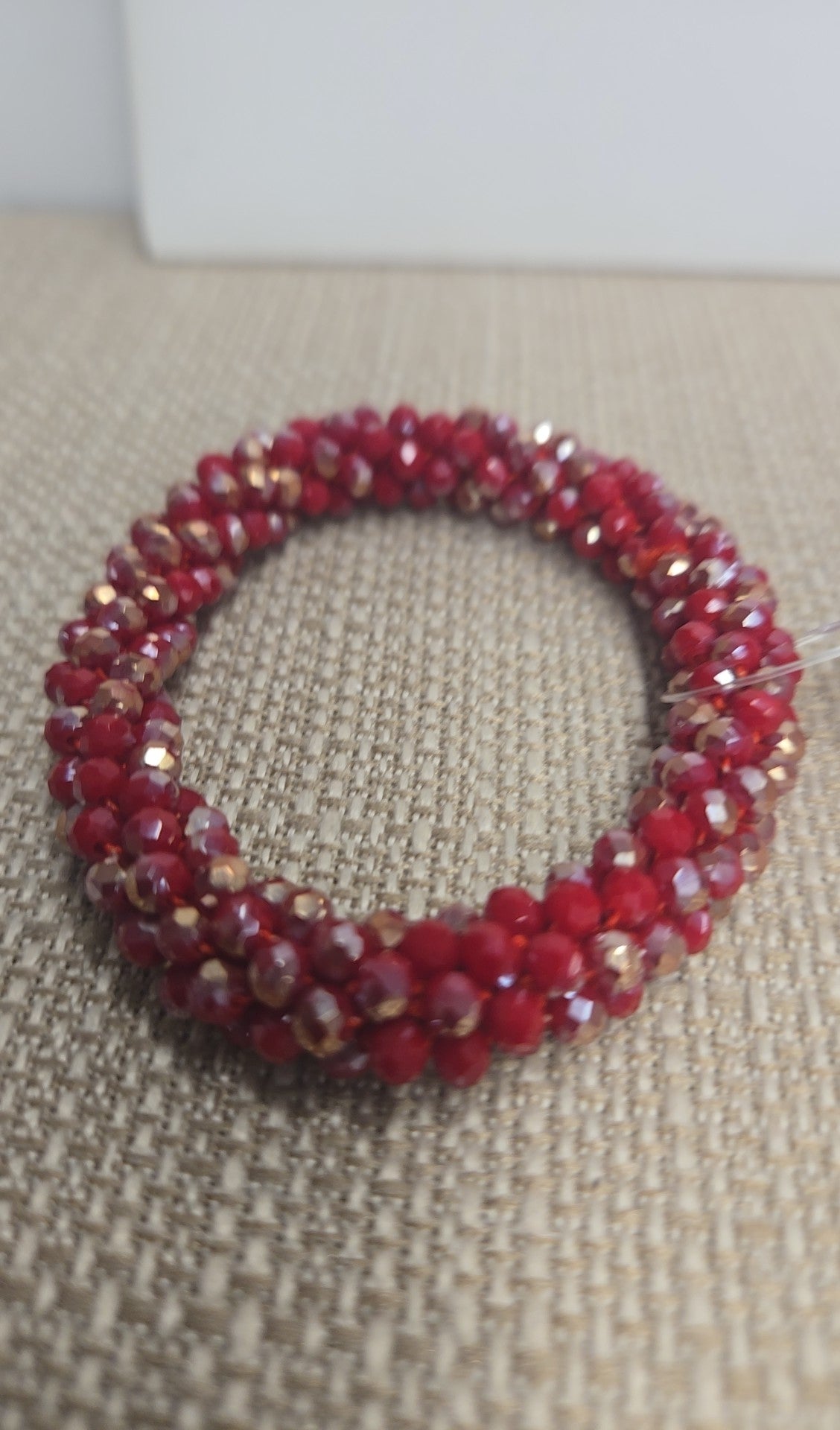 Red Beaded Bracelet