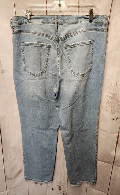 Universal Thread Women's Size 33 (15-16) Blue Jeans High Rise 90s Straight