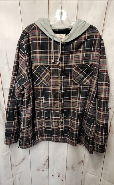 Weatherproof Men's Size XXL Black & Brown Jacket