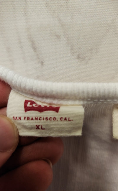 Levis Women's Size XL White Long Sleeve Top