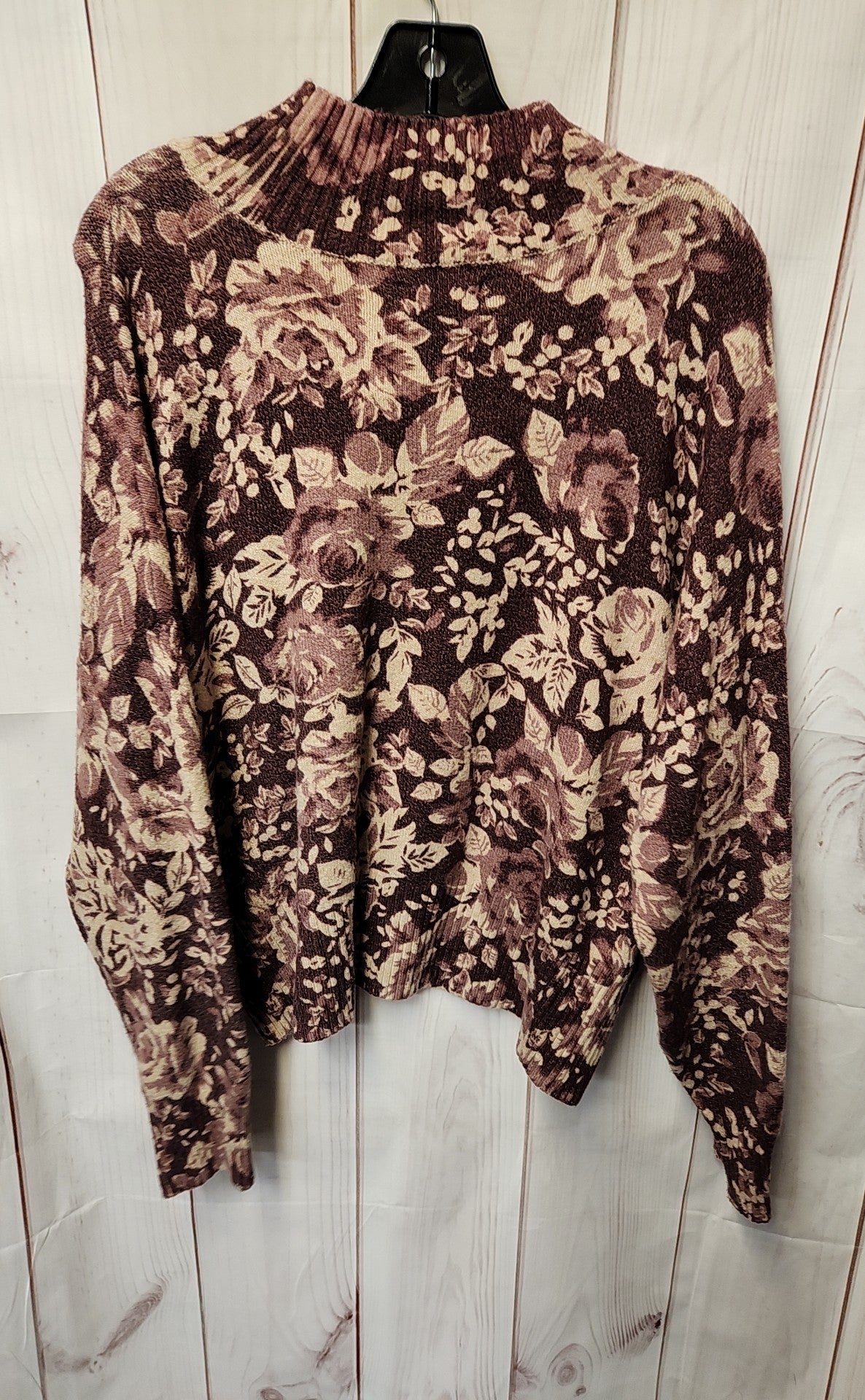 Lauren Conrad Women's Size XL Purple Floral Sweater