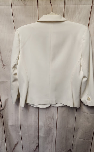 NWT White House Black Market Women's Size 12 White Blazer