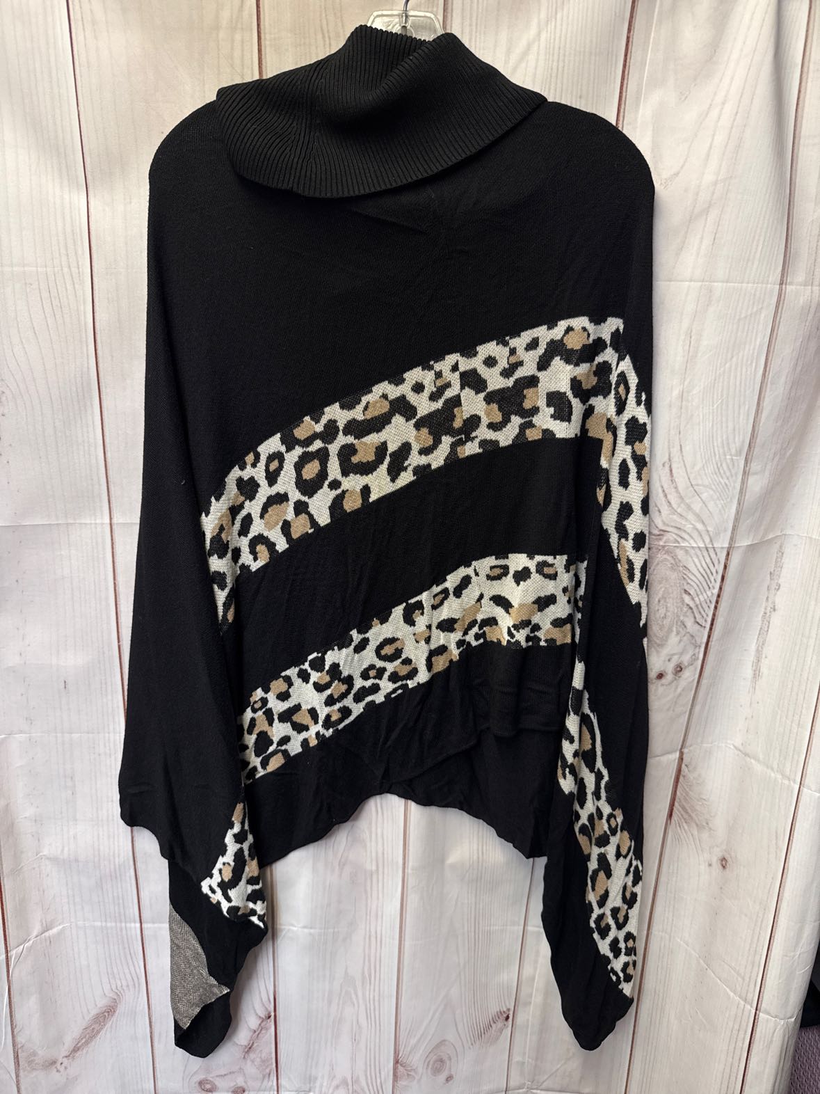 Chico's Women's Size L/XL Black Poncho
