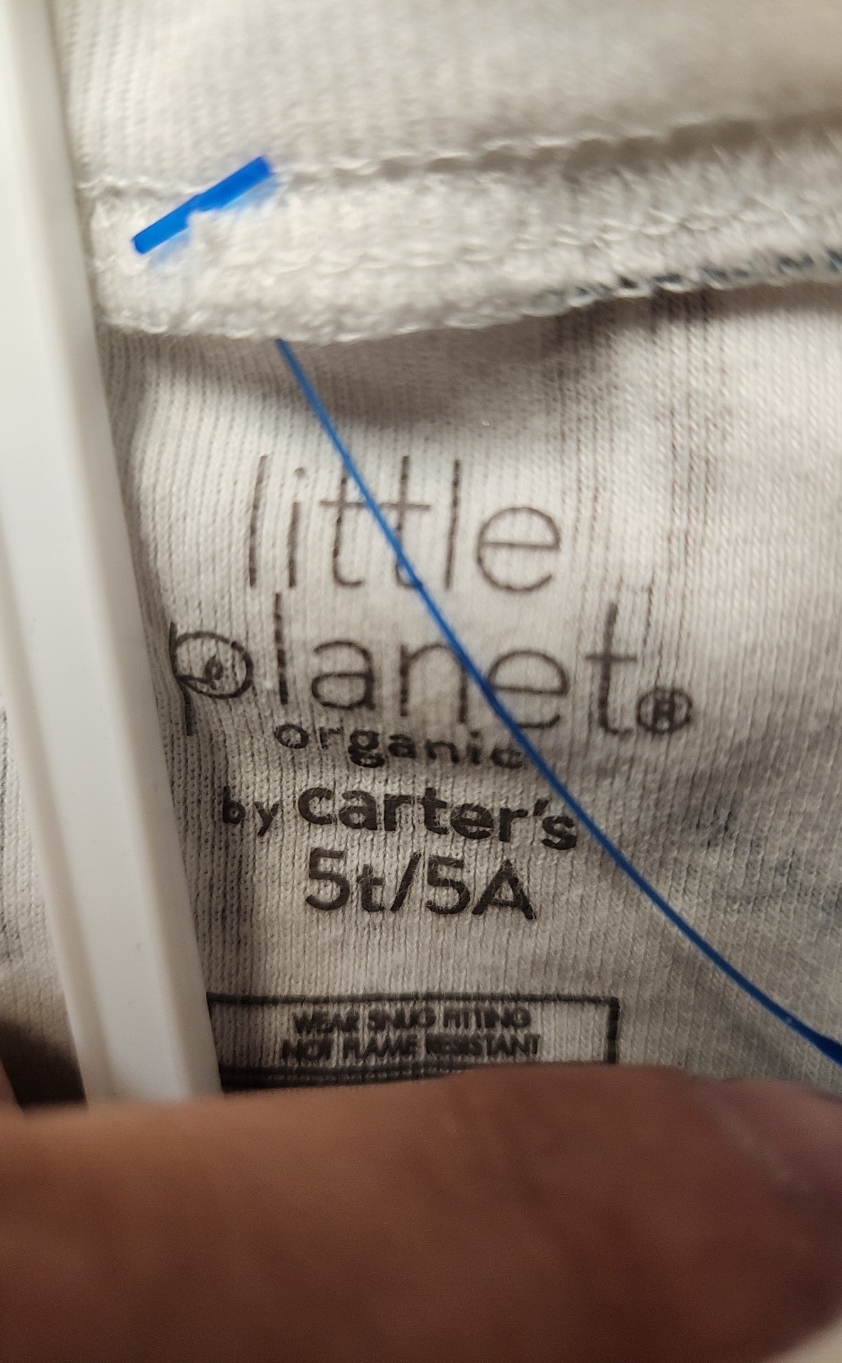 Carte Girl's Size 5 White Pajamas