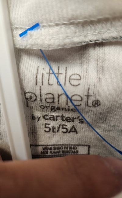 Carte Girl's Size 5 White Pajamas
