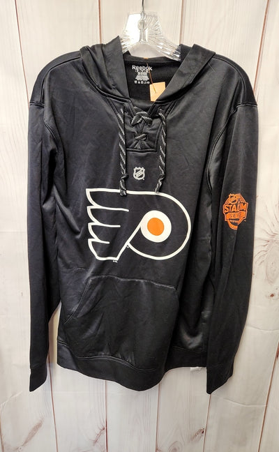 Reebok Men's Size M Black Hooded Sweatshirt