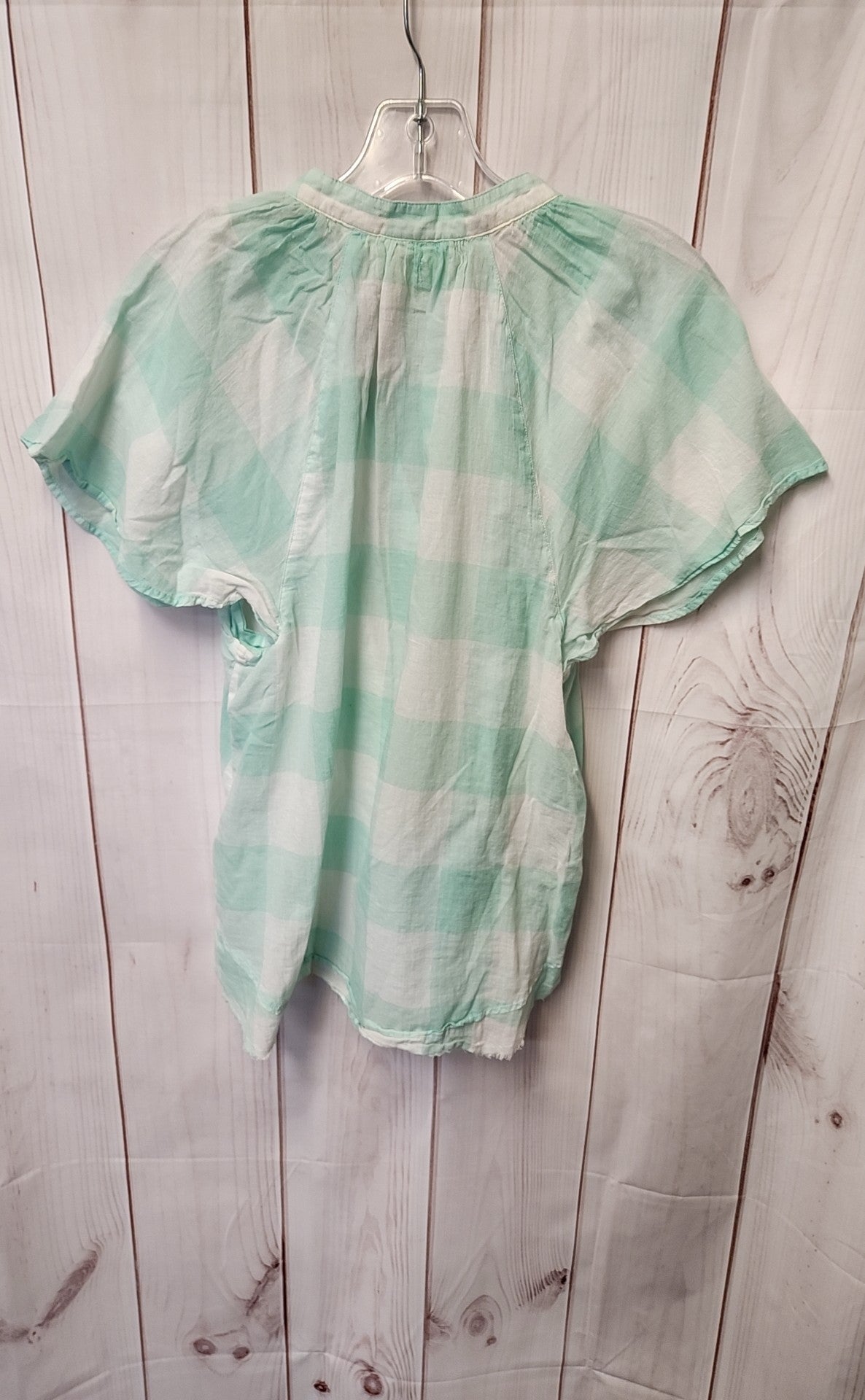 Maeve Anthropologie Women's Size M Green Short Sleeve Top