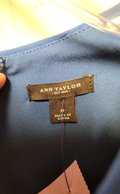 Ann Taylor Women's Size 0 Blue Dress