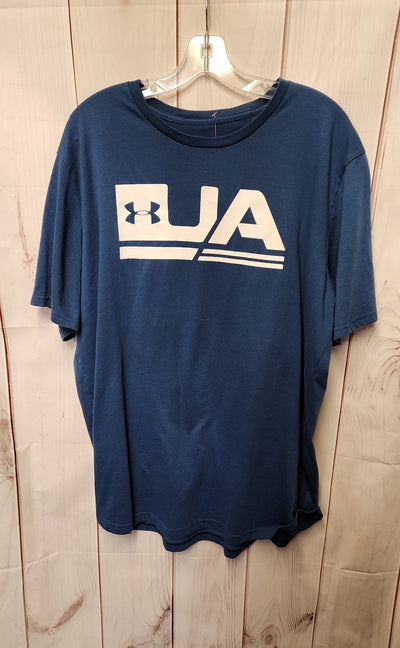 Under Armour Men's Size 2X Blue Shirt