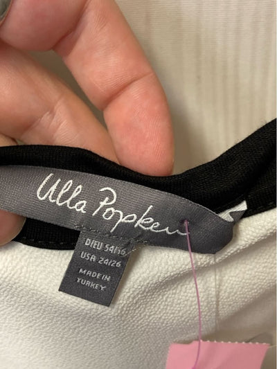 NWT Ulla Popken Women's Size 24 White & Red Short Sleeve Top
