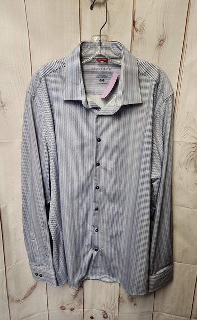Stone Rose Men's Size 2X Blue Shirt
