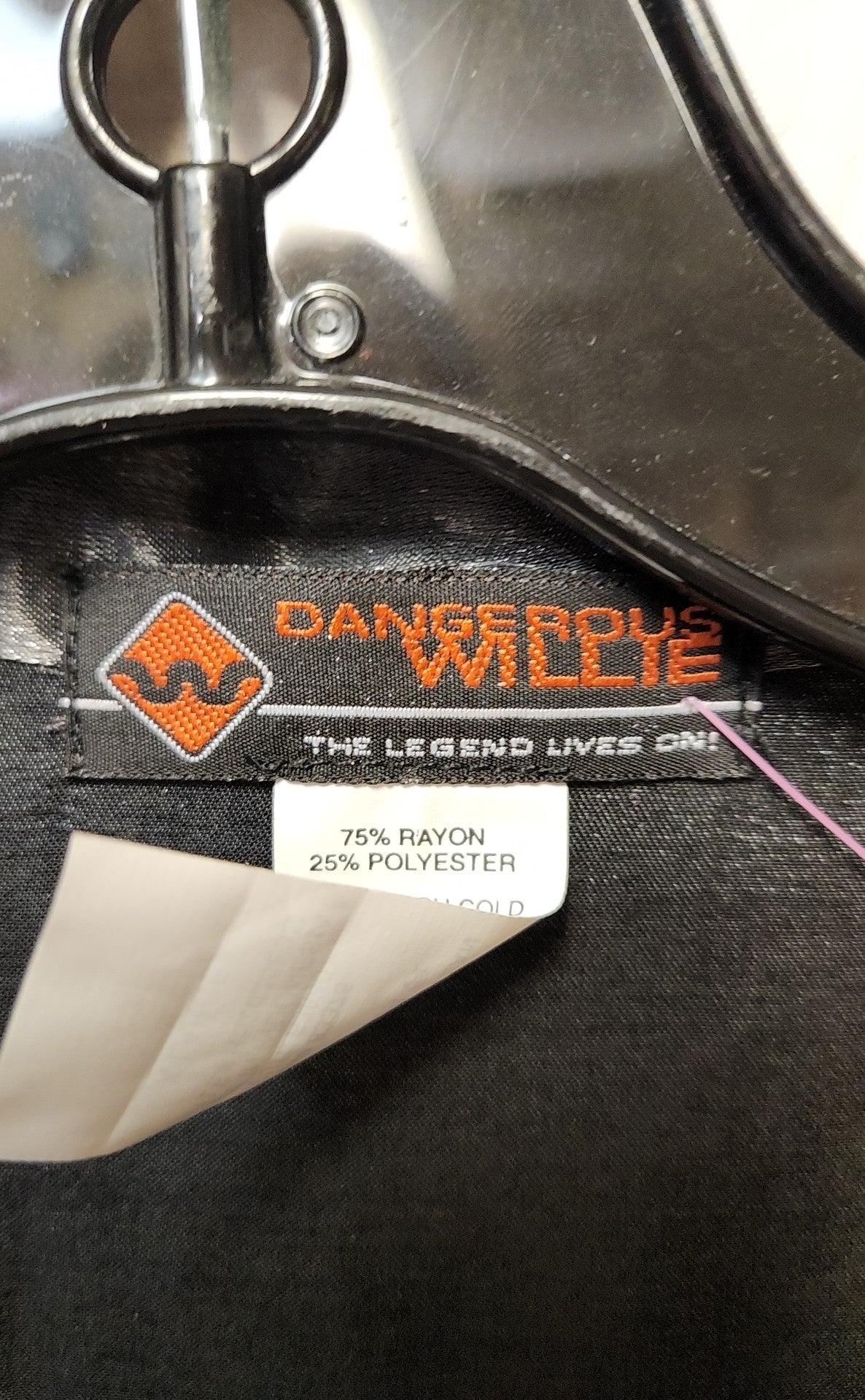 Dangerous Willie Men's Size XL Silver Shirt
