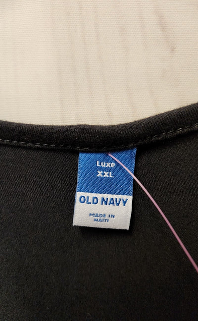 Old Navy Women's Size XXL Black Short Sleeve Top