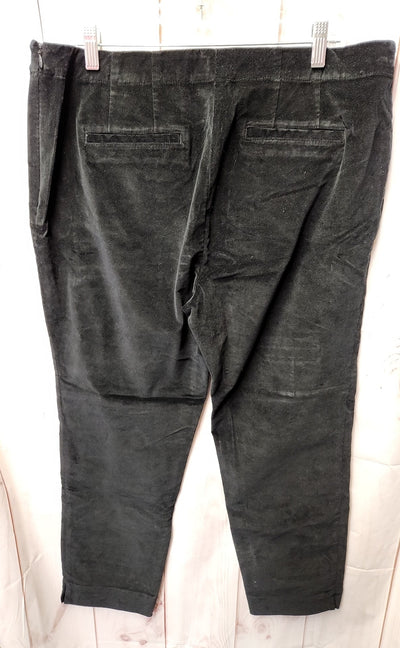 J Jill Women's Size 16 Black Corduroy Pants