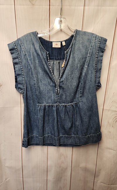AG Adriano Goldschmied Women's Size S Blue Sleeveless Top