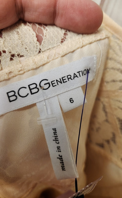 BCBgeneration Women's Size 6 Cream Dress