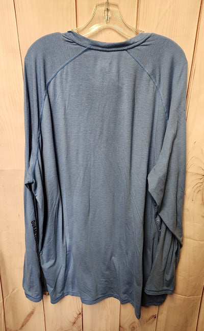 Carhartt Men's Size 3X Blue Shirt