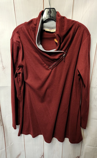 Miusey Women's Size XL Red Sweatshirt