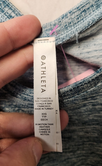Athleta Women's Size XXS Blue Sleeveless Top