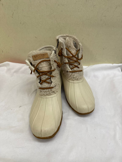 Sperry Women's Size 7-1/2 White Boots Shoes