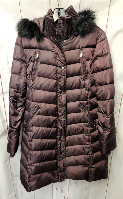 DKNY Women's Size L Purple Coat