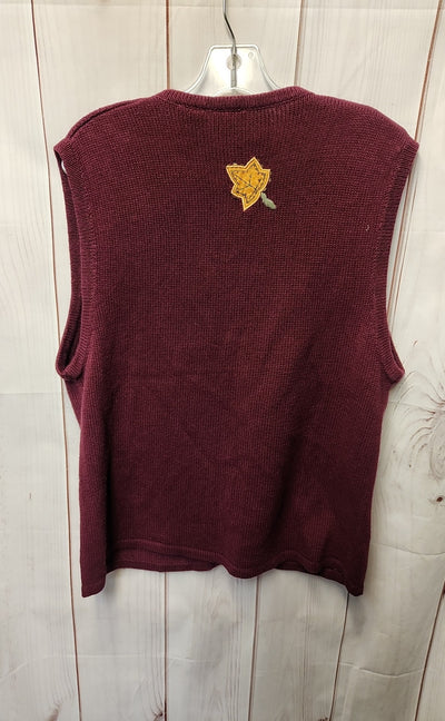 Bobbie Brooks Women's Size L Maroon Vest