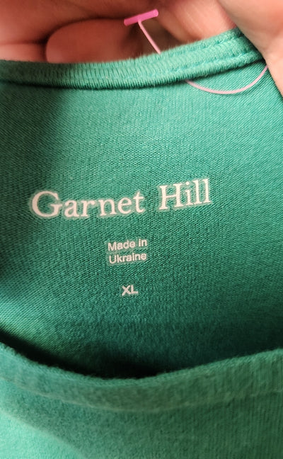Garnet Hill Women's Size XL Green Dress