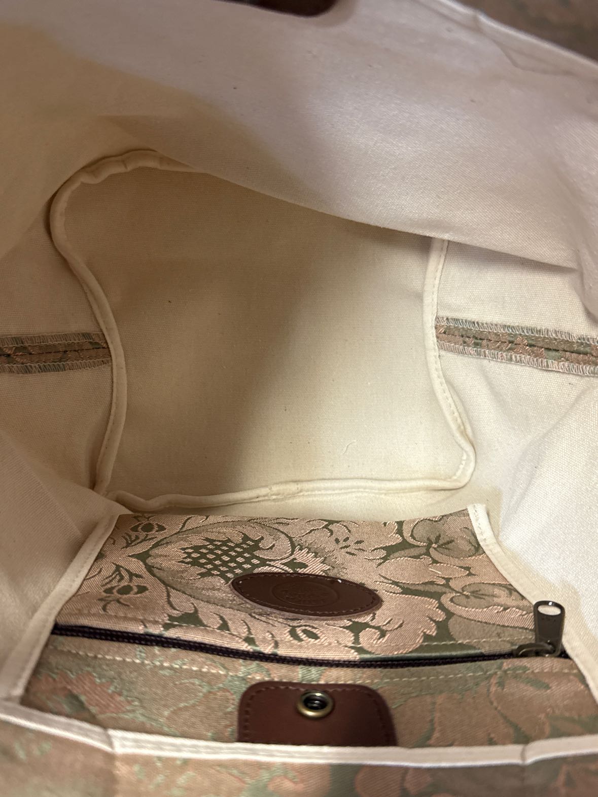 NWT Laura Ashley Green Tote Bag