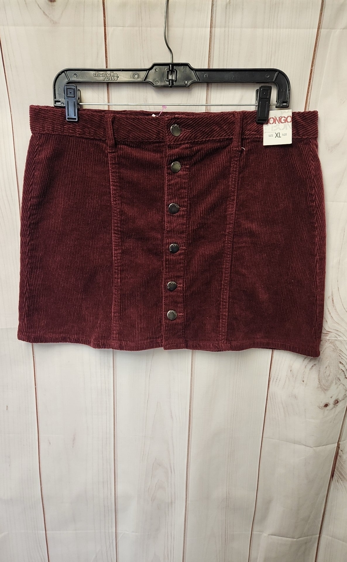 NWT Bongo Women's Size XL Red Skirt
