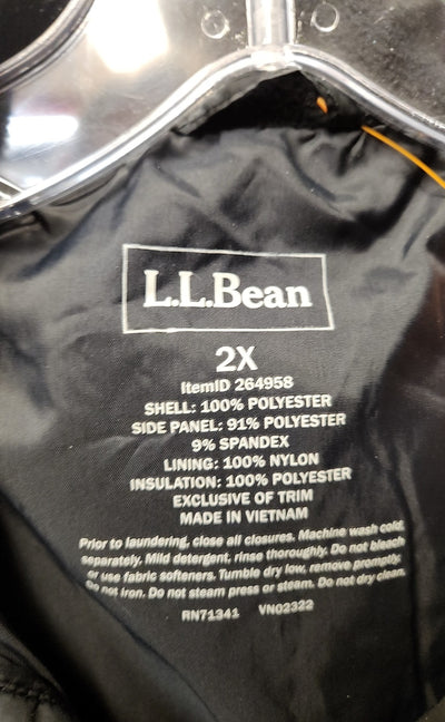 LL Bean Women's Size 2X Black Jacket