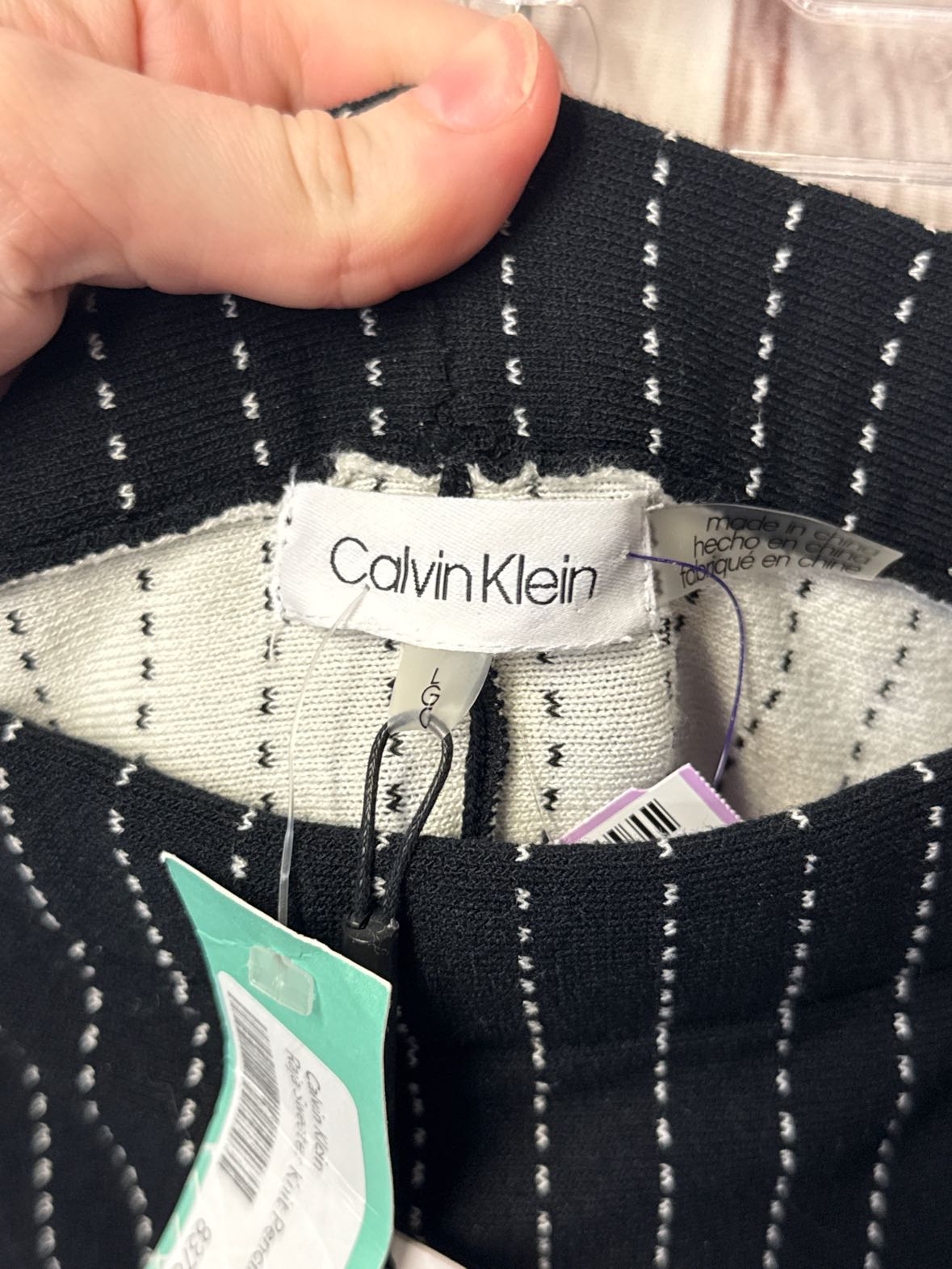 NWT Calvin Klein Women's Size L Black Skirt