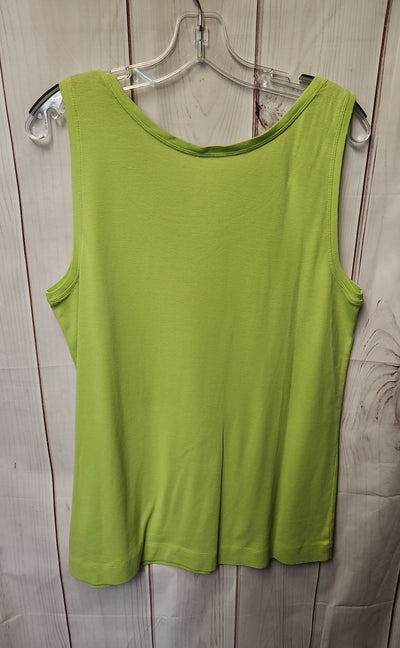 Lands End Women's Size XL Green Sleeveless Top