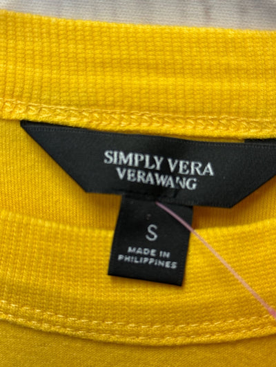 Simply Vera Women's Size S Yellow Sleeveless Top