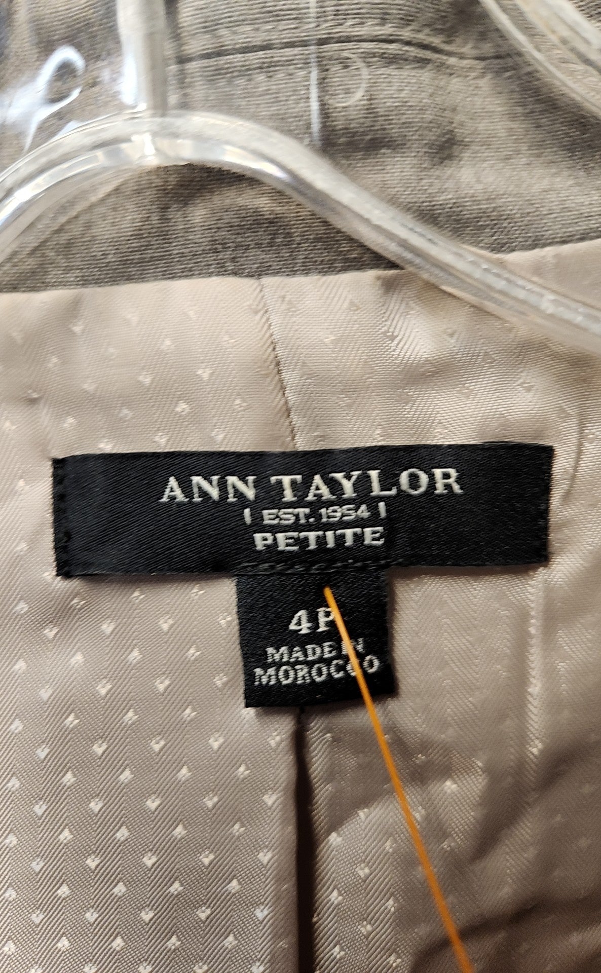 Ann Taylor Women's Size 4 Petite Gray Blazer