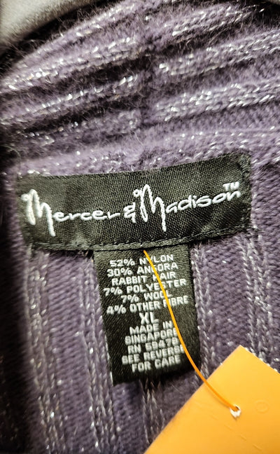 Mercer & Madison Women's Size XL Purple Cardigan