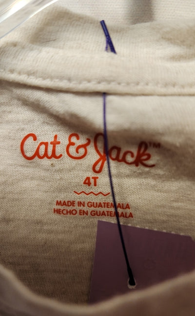 Cat & Jack Girl's Size 4 Beige Shirt