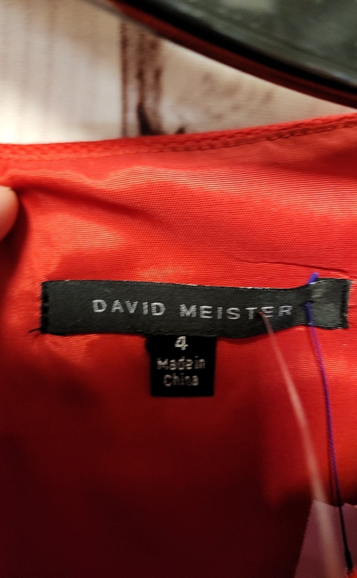NWT David Meister Women's Size 4 Red Dress