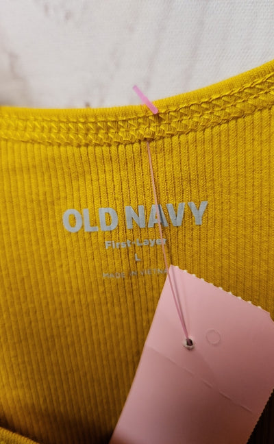 Old Navy Women's Size L Yellow Sleeveless Top