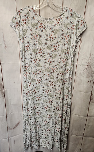Loft Women's Size 12 White Floral Dress