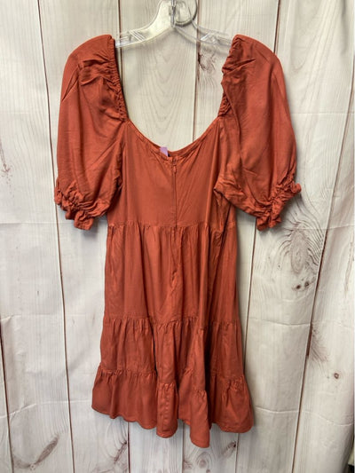 Beyond Words Women's Size M Orange Dress