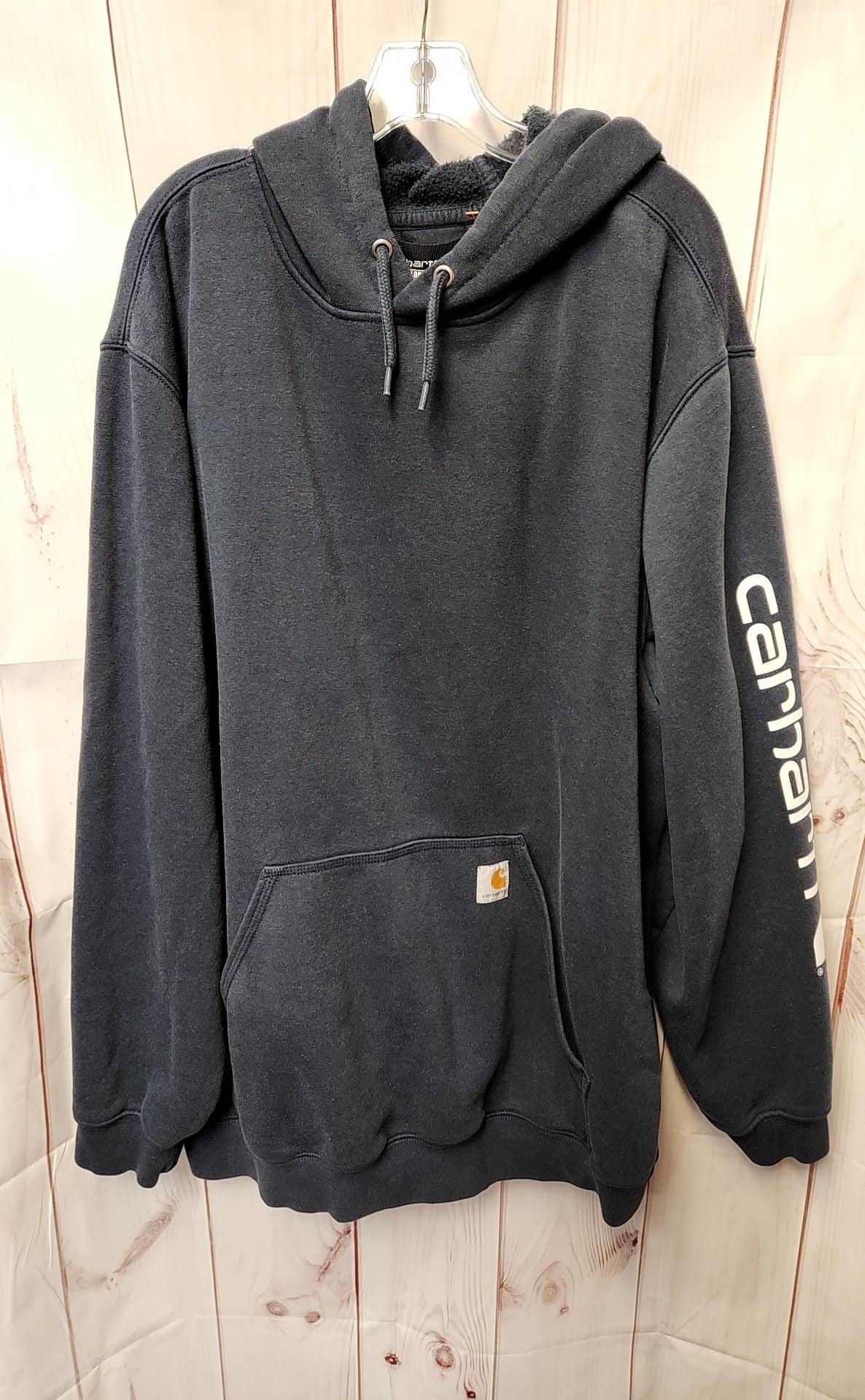 Carhartt Men's Size 2X Navy Hooded Sweatshirt
