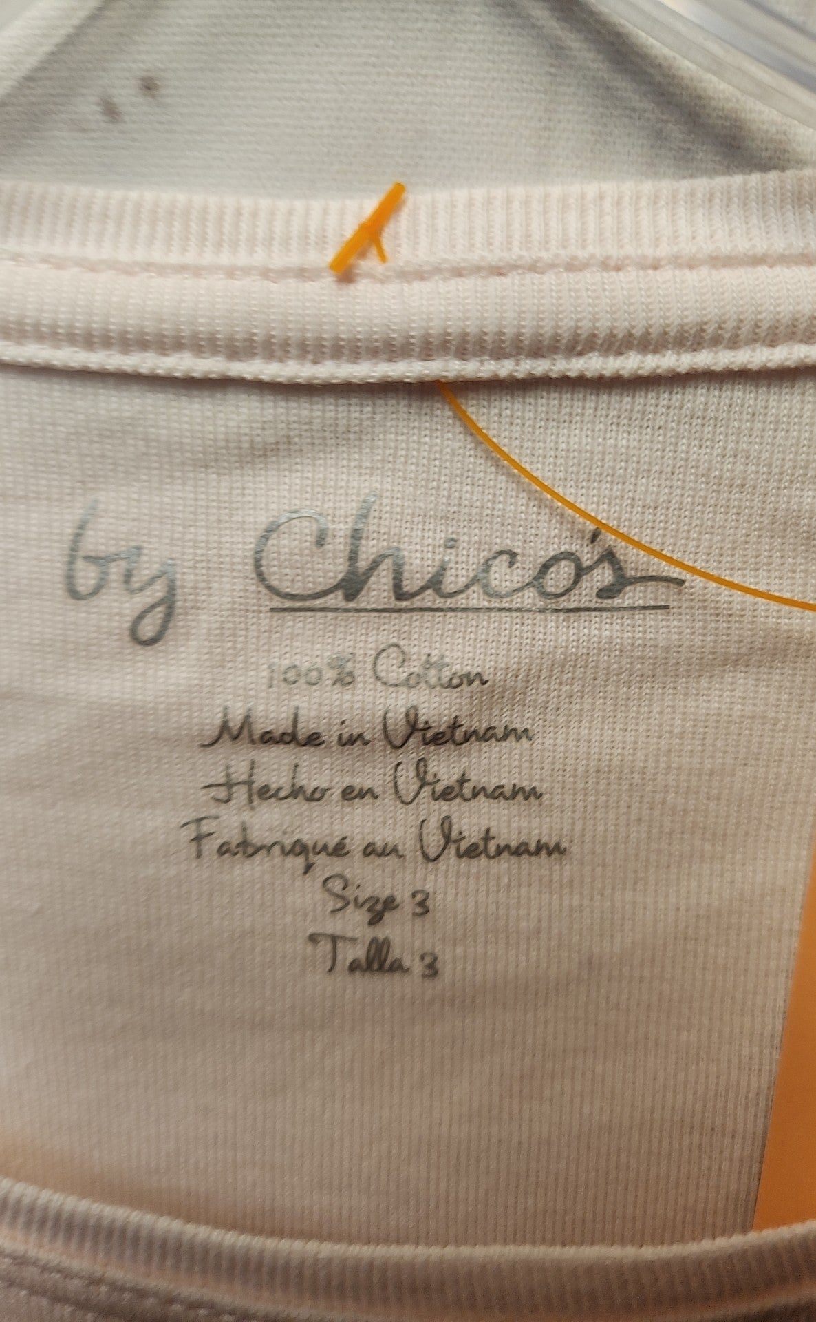 Chico's Women's Size 3 = US XL Pale Pink Long Sleeve Top