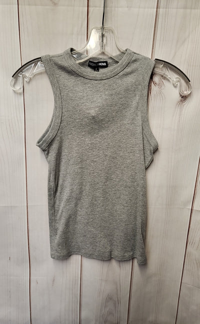 Fashion Nova Women's Size M Gray Sleeveless Top