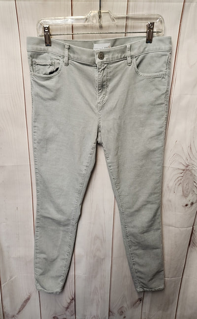 Loft Women's Size 29 (7-8) Gray Corduroy Pants Modern Skinny