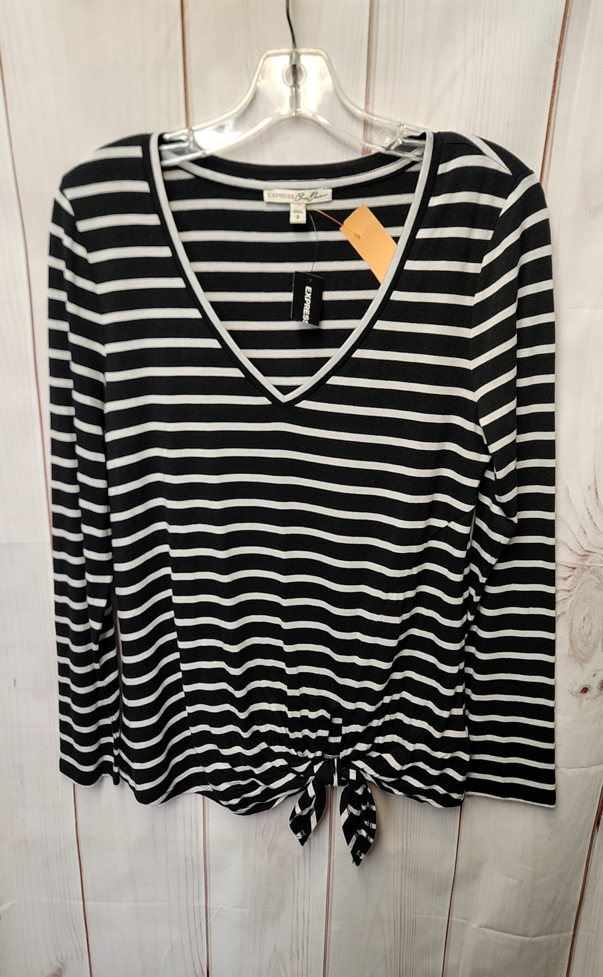 NWT Express Women's Size S Black Long Sleeve Top