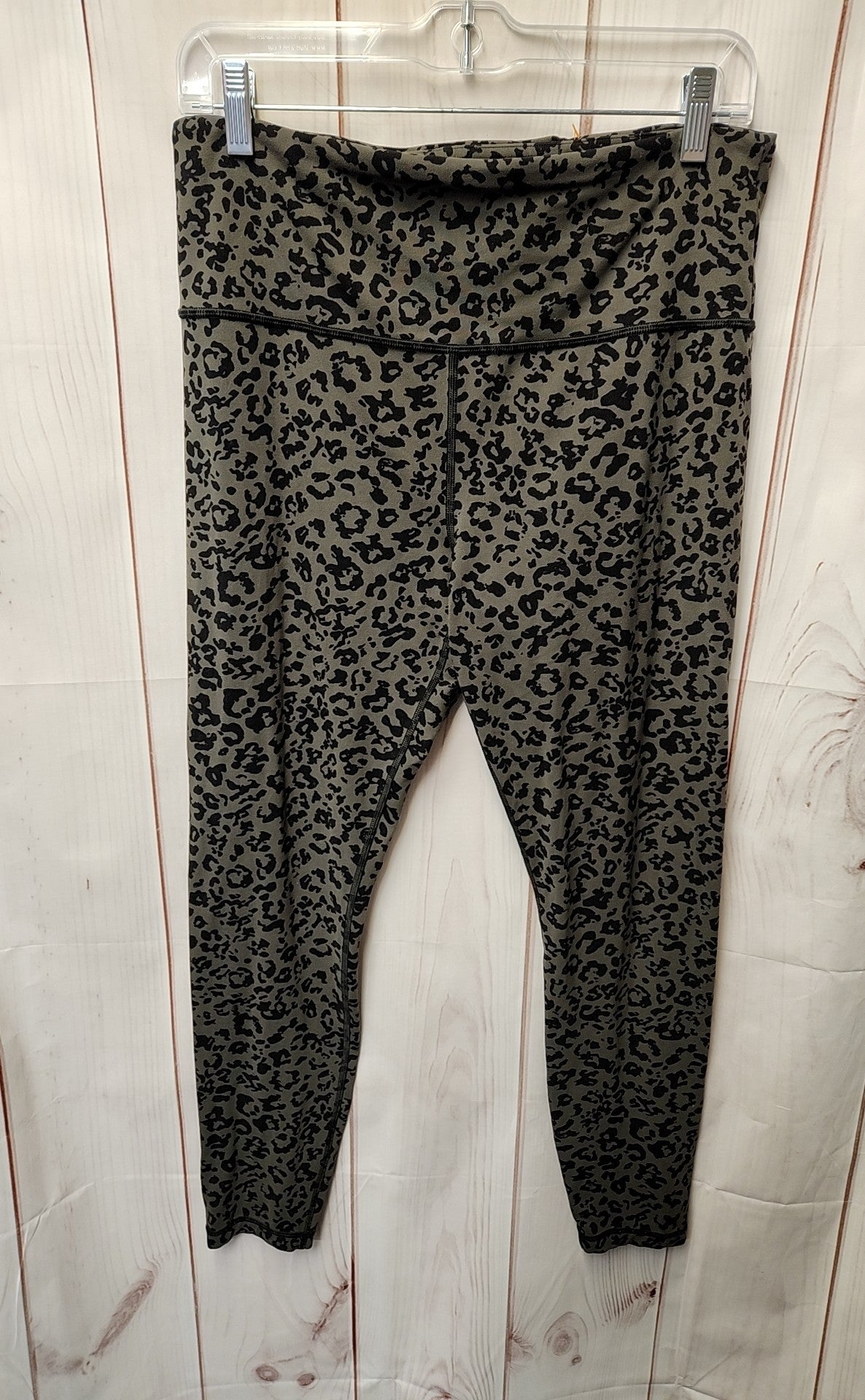 Athleta Women's Size L Gray Animal Print Leggings
