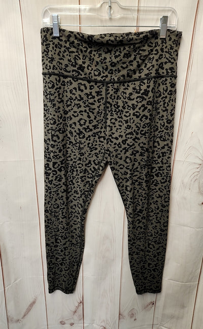 Athleta Women's Size L Gray Animal Print Leggings