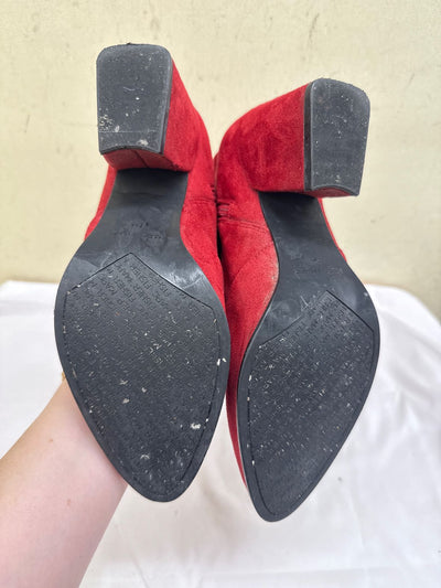 Marc Fisher Women's Size 7 Red Boots Shoes